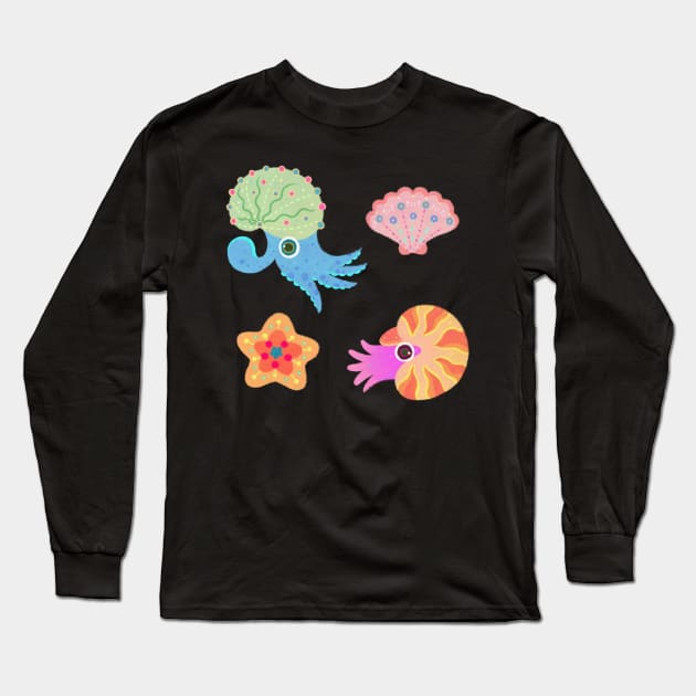 Nautilus Long Sleeve T-Shirt by pikaole